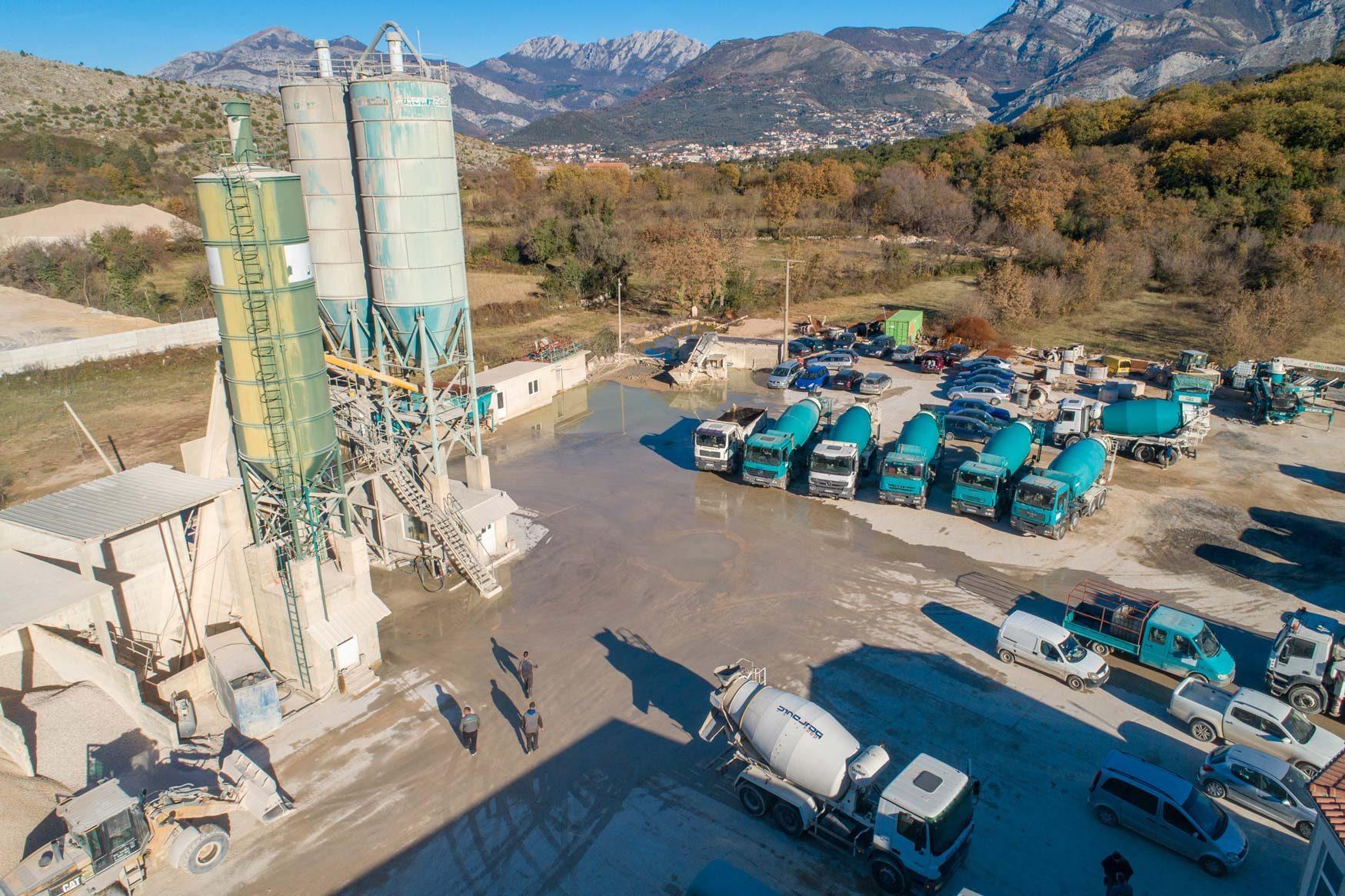 Euromix Industrija aggregate storage yard