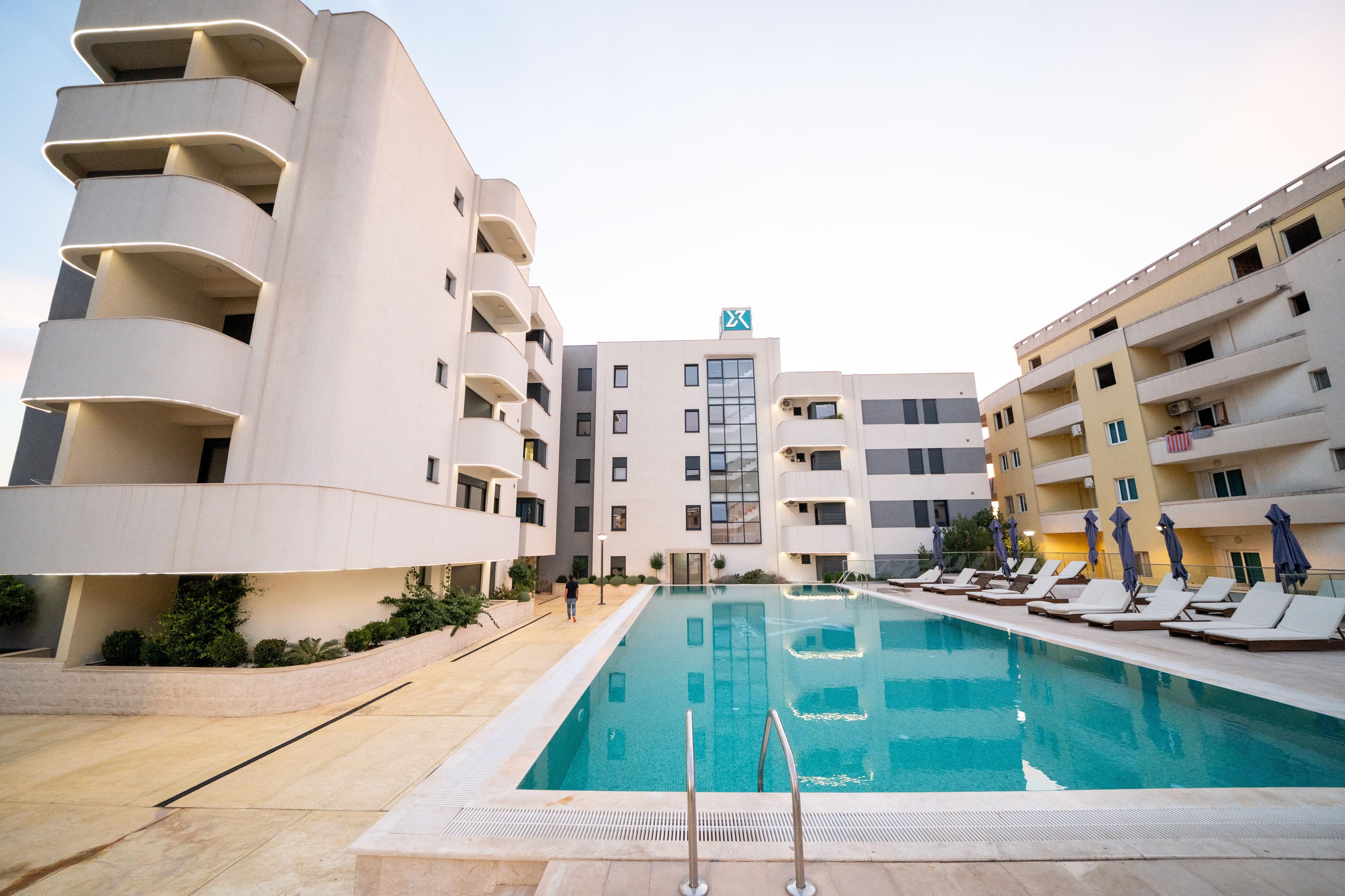 Euromix residential development with outdoor pool