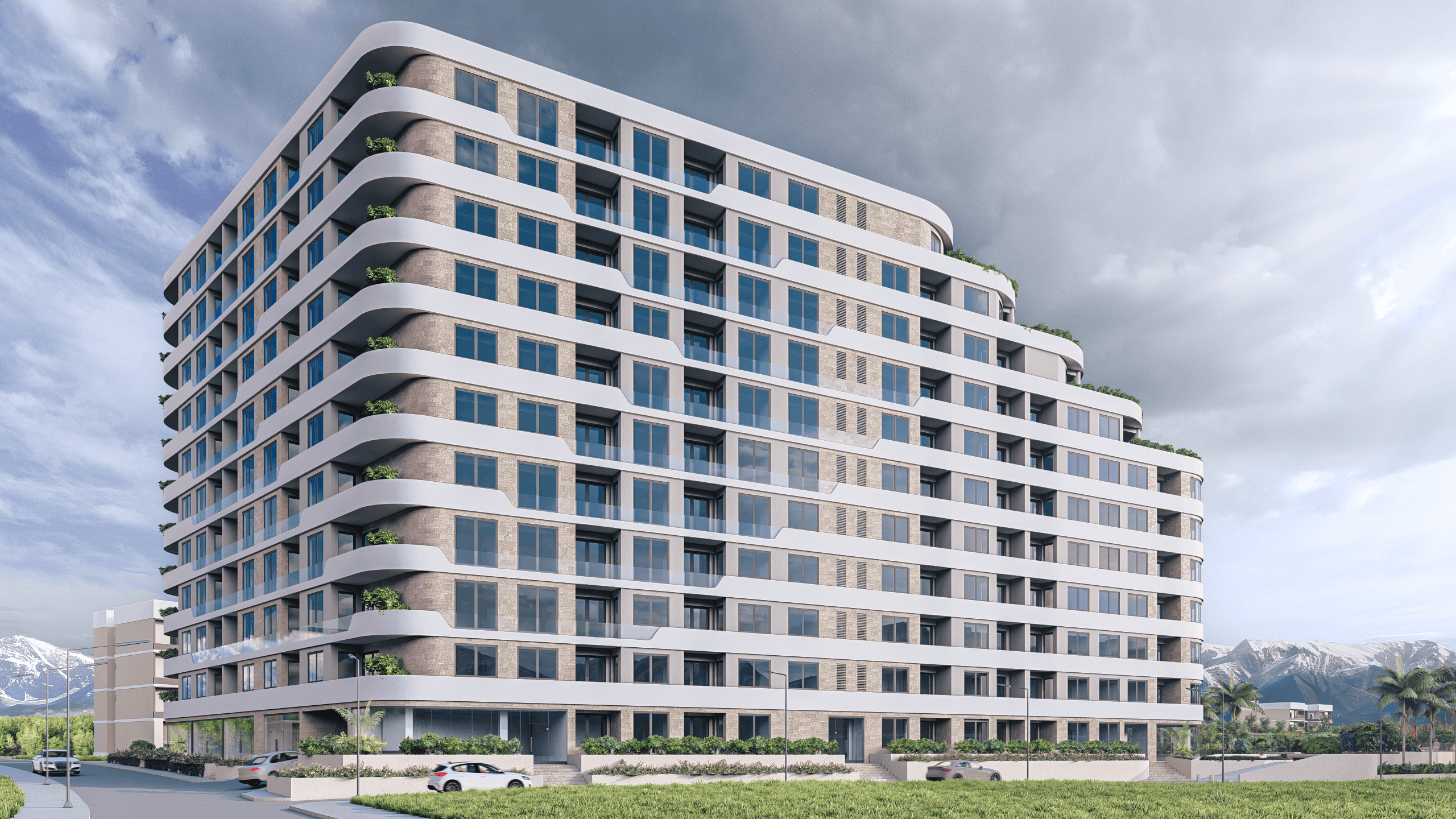 Terrazze Residences building exterior in Šušanj, Bar